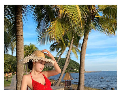 Halter Striped Maxi Sundress