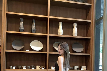 Halter Plain Strappy Sundress Maxi