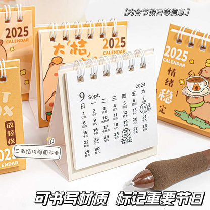 Animal Mini Desktop Calendar 2025  / Set