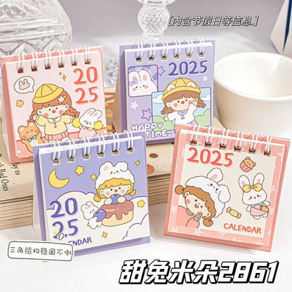 Animal Mini Desktop Calendar 2025  / Set