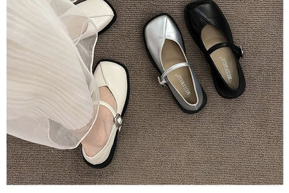 Toe Jane Mary Shoes Square