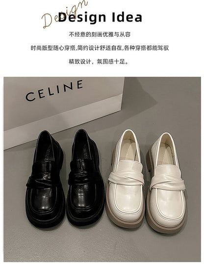 Faux Loafers Leather