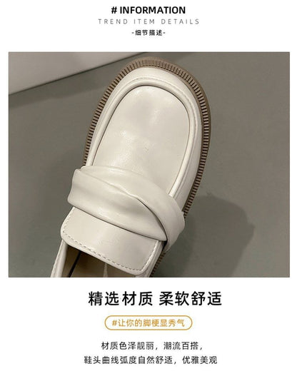 Faux Loafers Leather