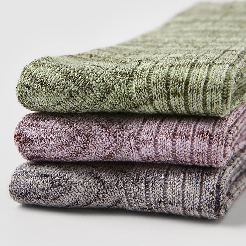 Chaussettes unies à col ras du cou