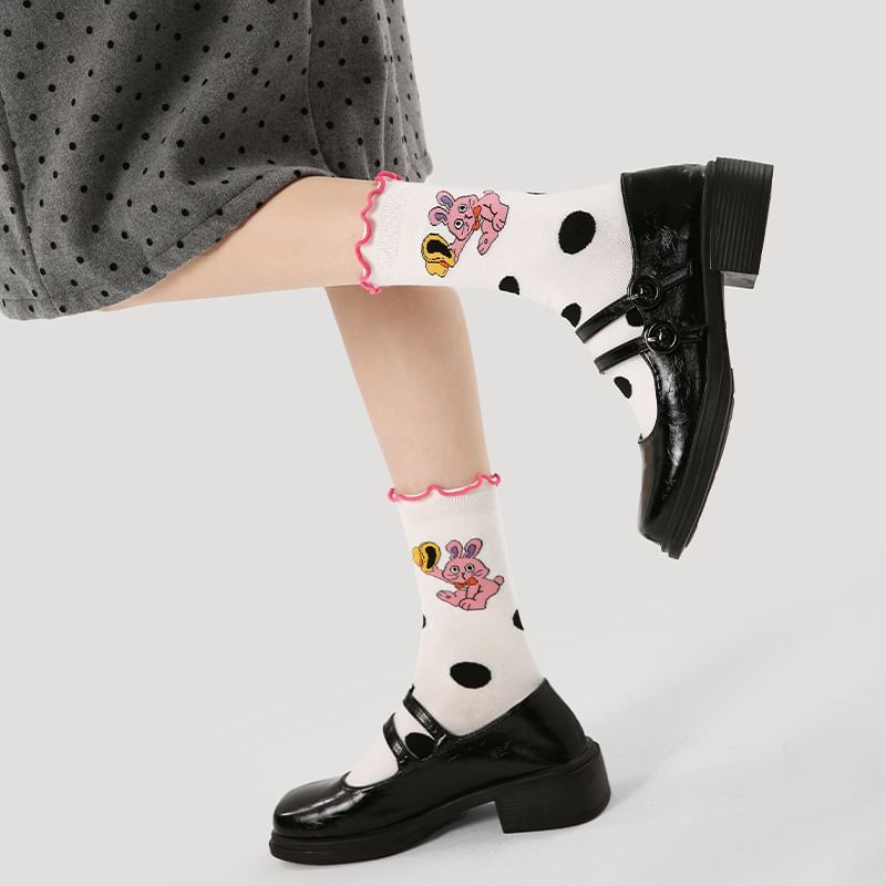 Rabbit Dotted Socks