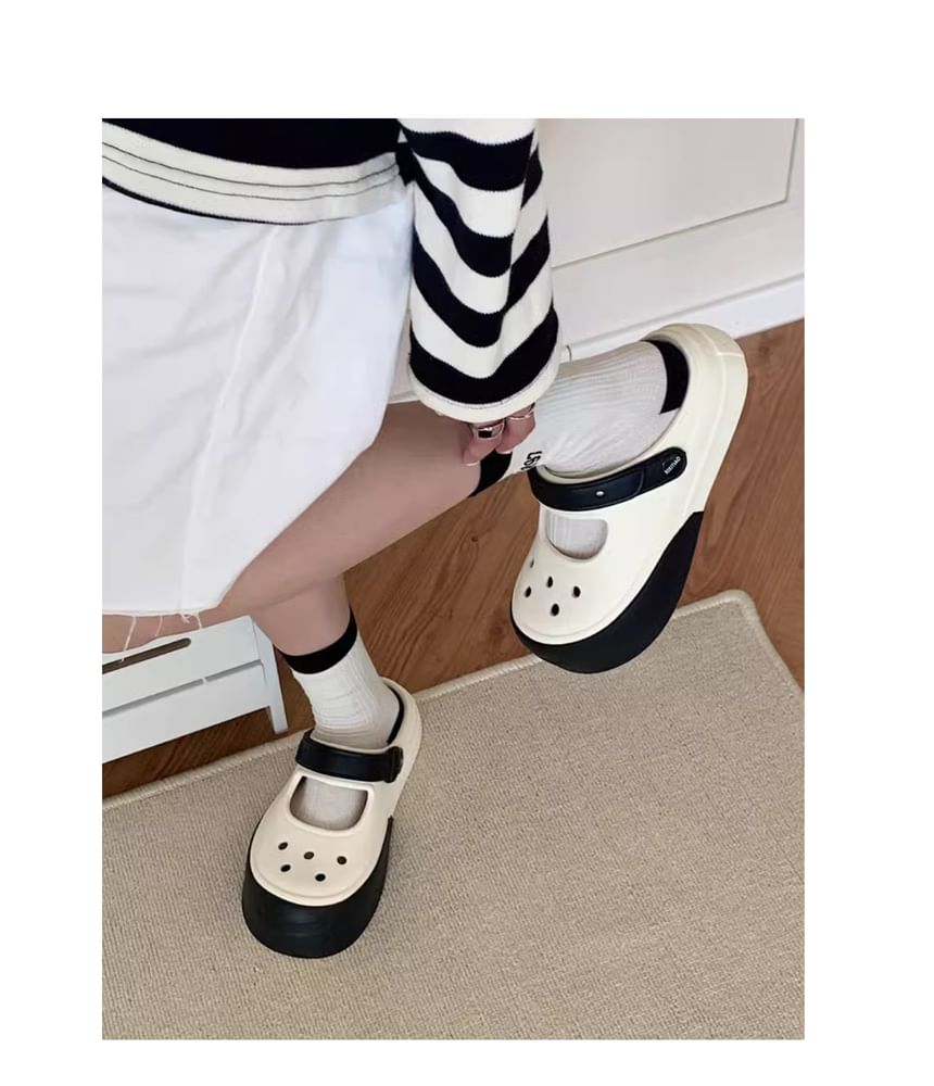 Platform Slingback Clogs