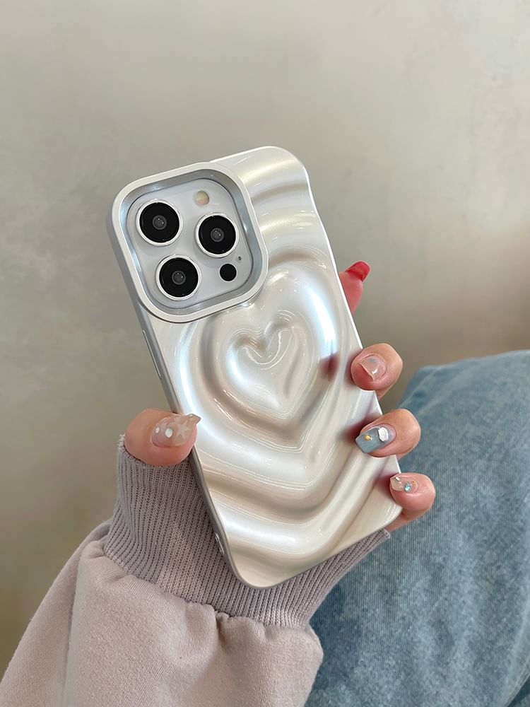 Heart Textured Phone Case