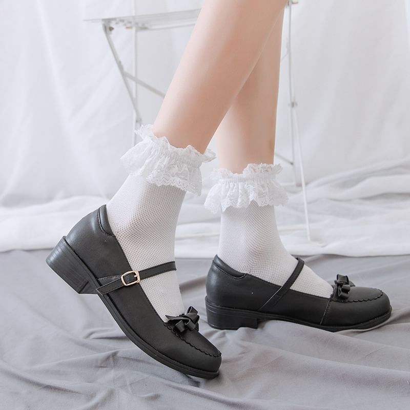 Lace Ruffle Socks