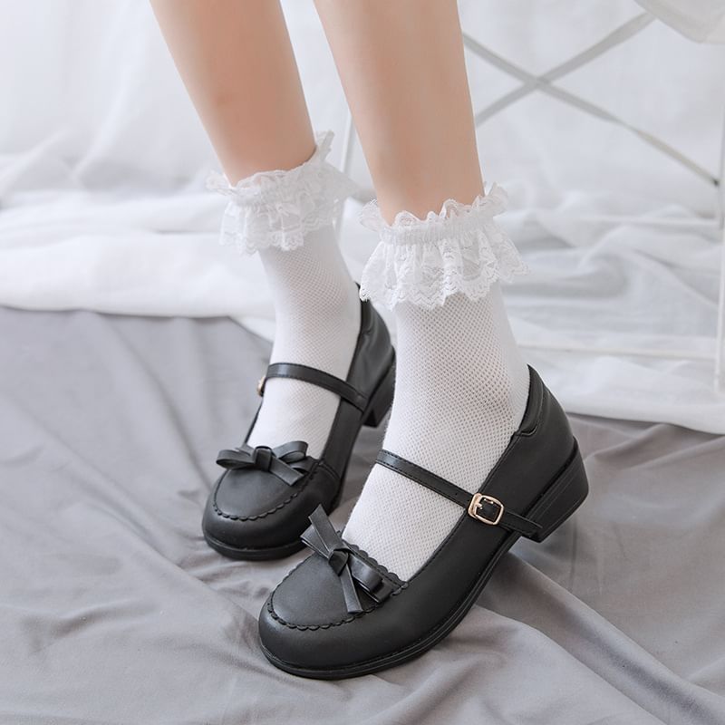 Lace Ruffle Socks