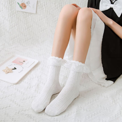 Lace Ruffled Socks