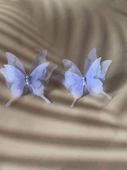 Butterfly Mesh Stud Earring