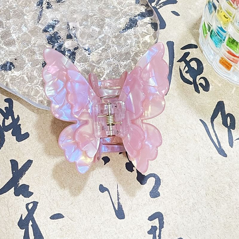 Butterfly Ribbon Hair Claw Clip