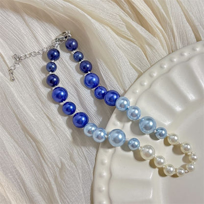 Faux Beaded Pearl Necklace