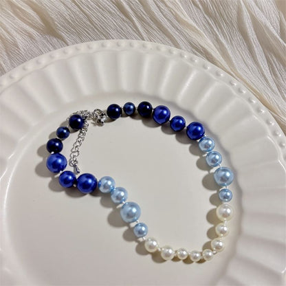 Faux Beaded Pearl Necklace