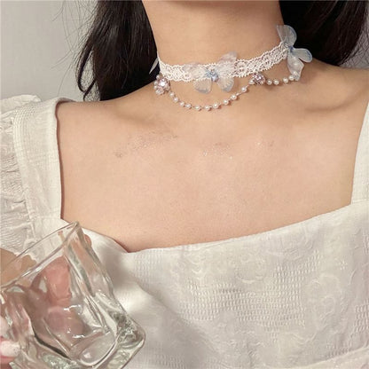 Choker Beaded Lace
