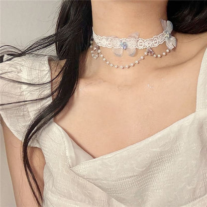 Choker Beaded Lace