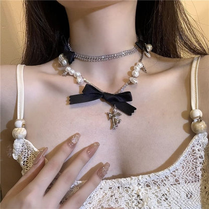 Layered Ribbon Necklace