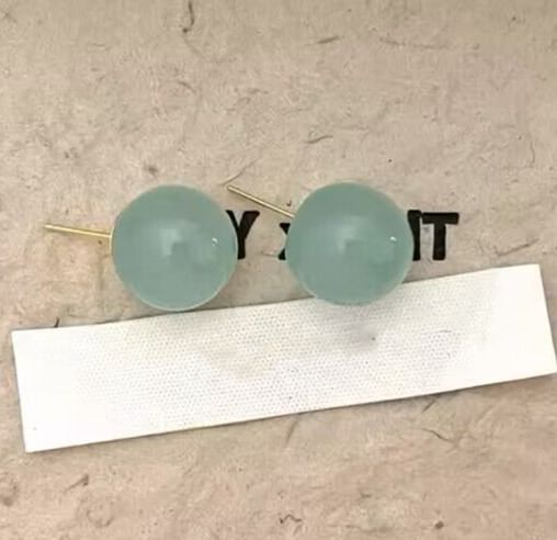 Acrylic Ball Stud Earring