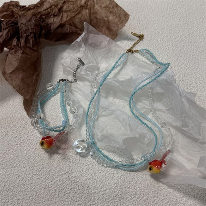 / Necklace Bracelet Goldfish