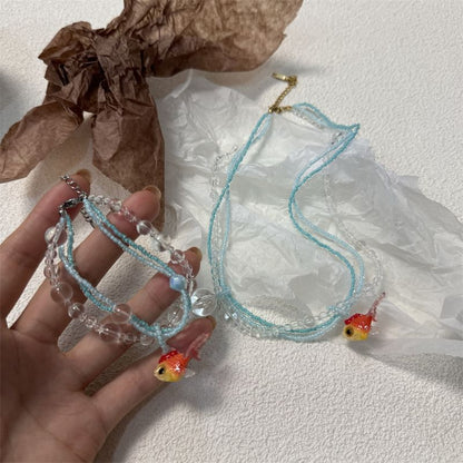 / Necklace Bracelet Goldfish