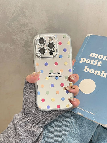 Polka / Set Case Mirrored Dot Strap Phone