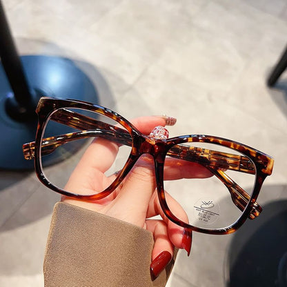 Frame Blocking Light Glasses Blue Square