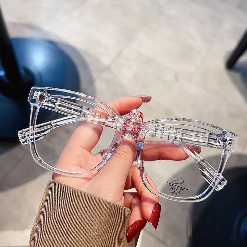 Frame Blocking Light Glasses Blue Square