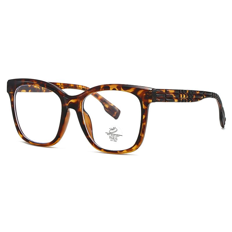 Frame Blocking Light Glasses Blue Square