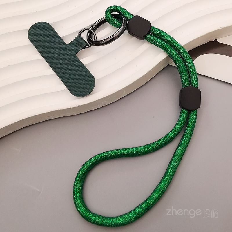 Dragonne de téléphone à paillettes avec coussinet