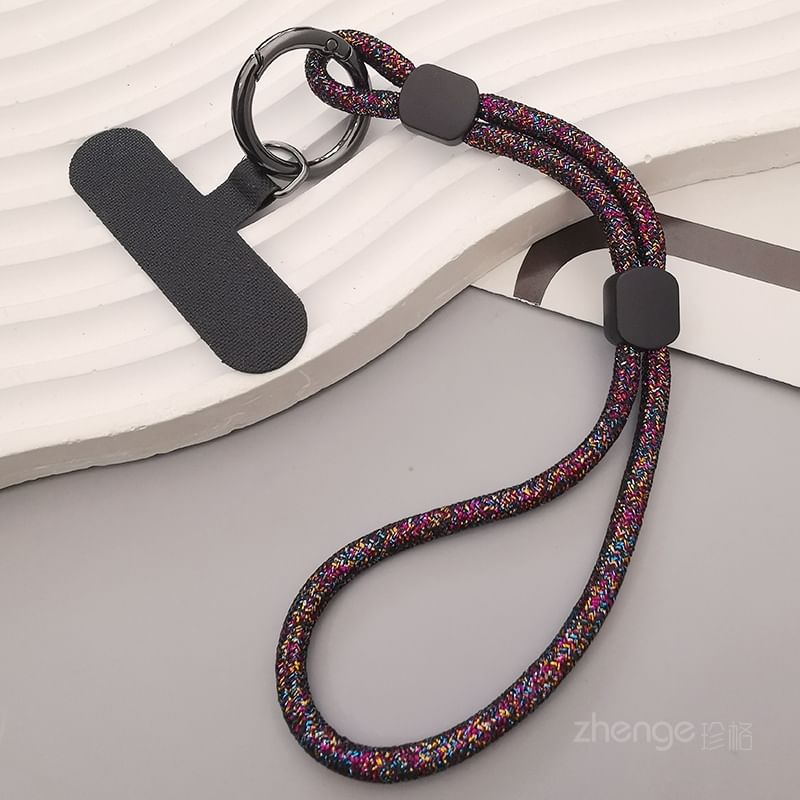 Dragonne de téléphone à paillettes avec coussinet