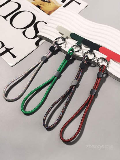 Dragonne de téléphone à paillettes avec coussinet