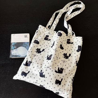 Bag Print Shopper Cat
