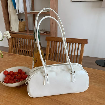 Shoulder Bag Faux Plain Leather