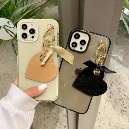 Heart Ribbon Charm Phone Case