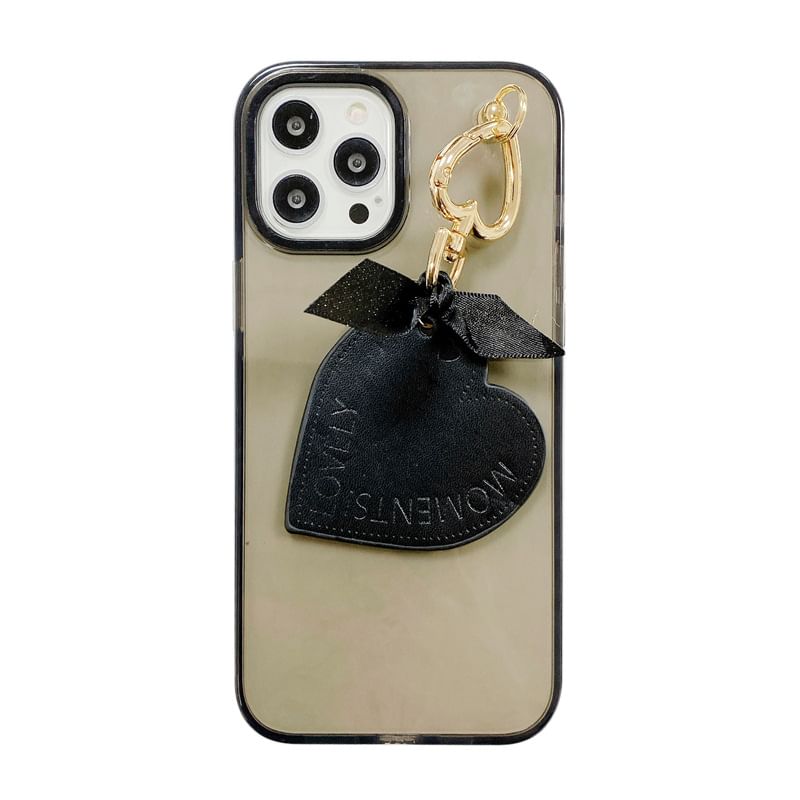 Heart Ribbon Charm Phone Case