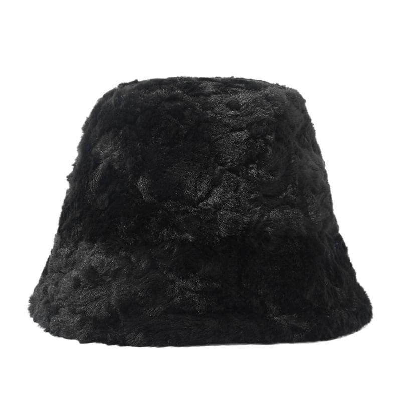 Faux Shearling Bucket Hat