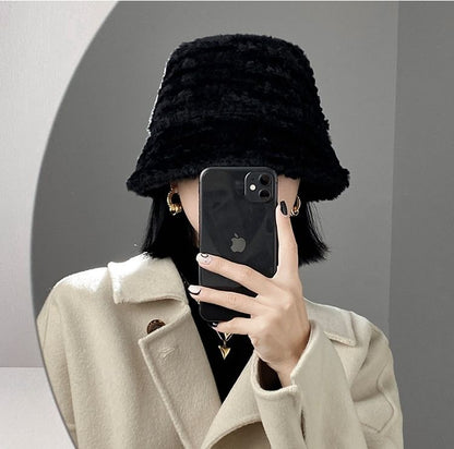 Faux Shearling Bucket Hat