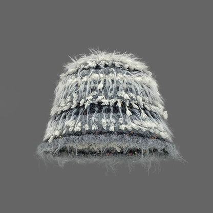 Bonnet en tricot chenille