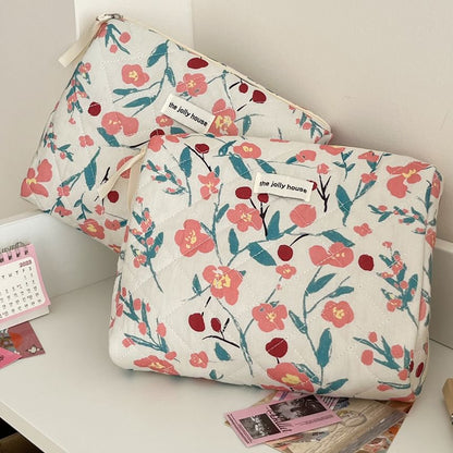 Floral Fabric Makeup Bag / Clutch / Pencil Case (Various Designs)