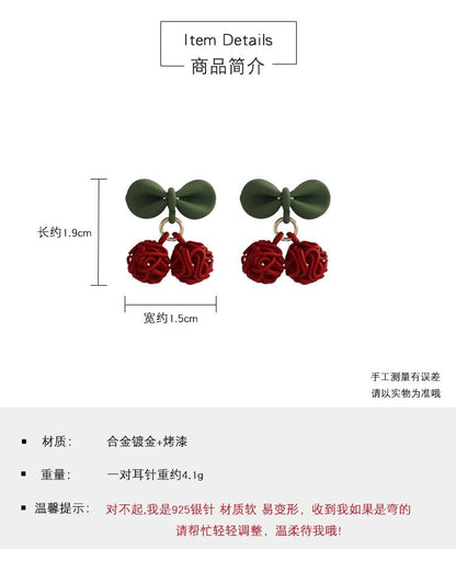 On Drop Cherry / Clip Earring