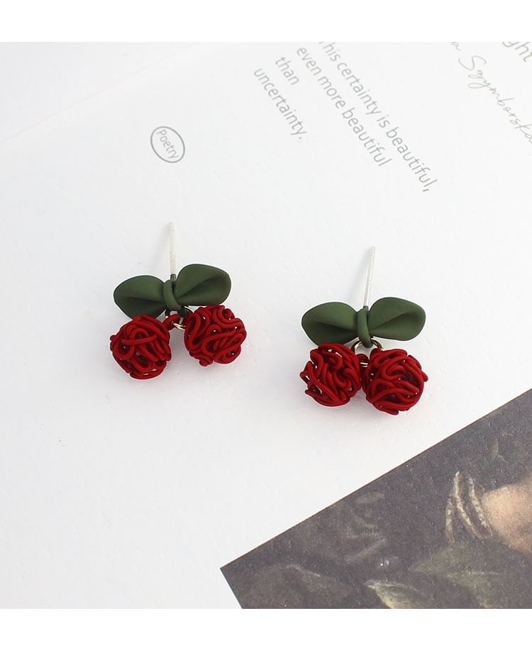 On Drop Cherry / Clip Earring