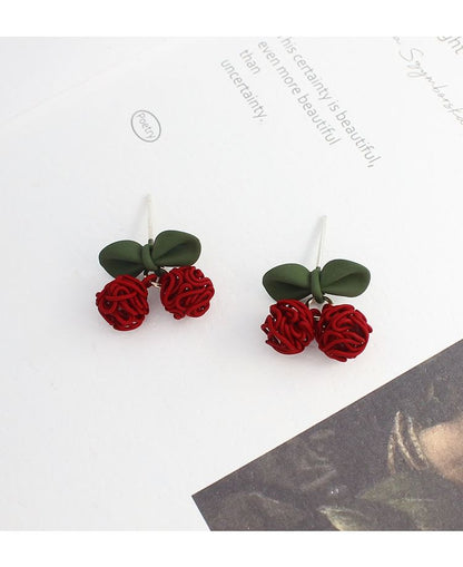 On Drop Cherry / Clip Earring
