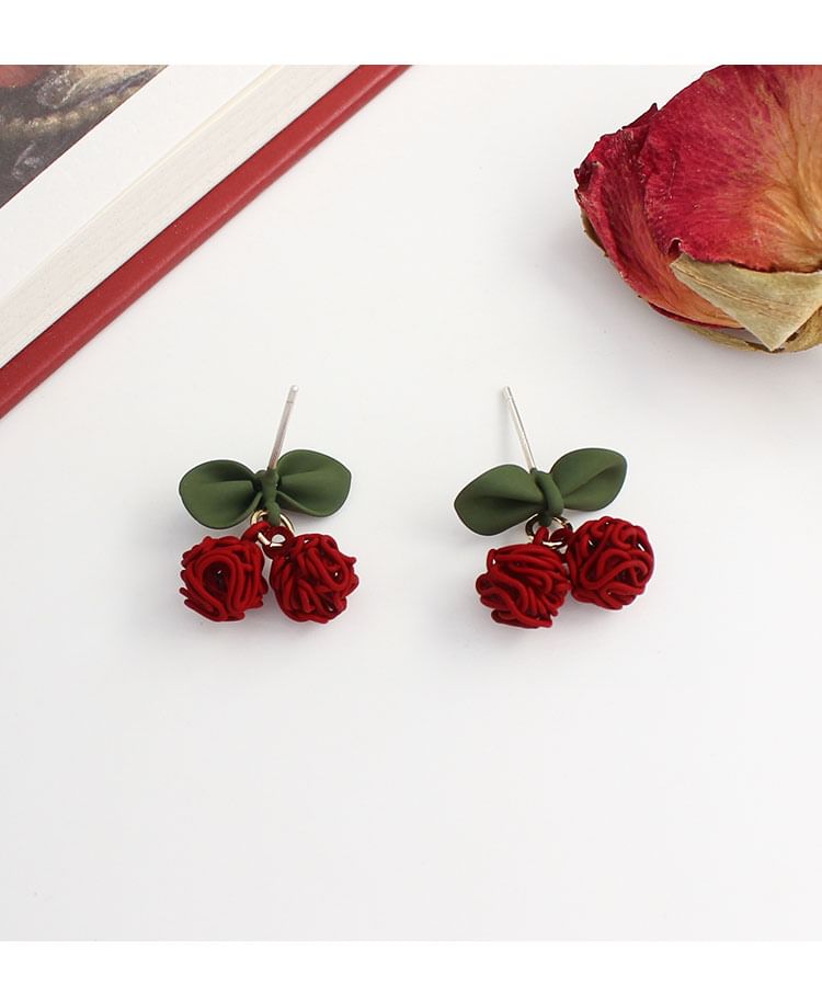 On Drop Cherry / Clip Earring