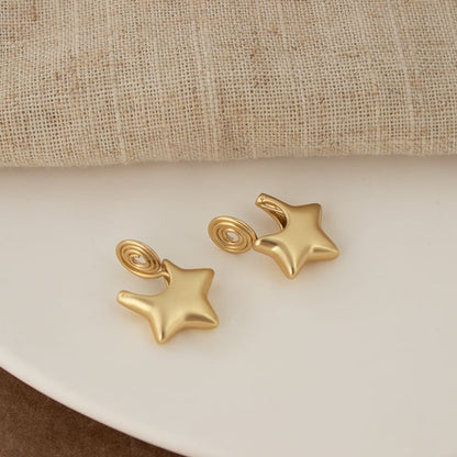 / Star Earring Huggie Clip-On