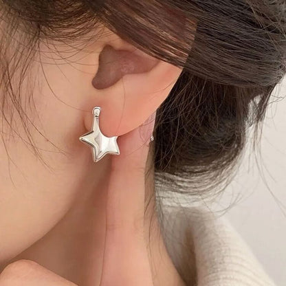 / Star Earring Huggie Clip-On
