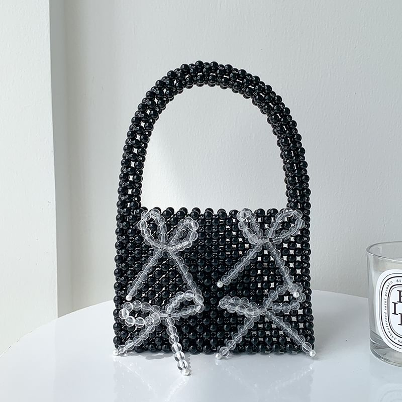 Beaded Accent Handbag Bow