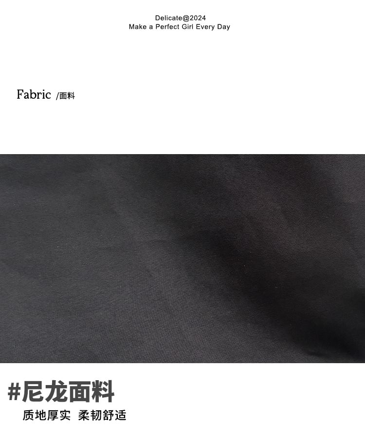 Bow Flap Nylon Plain Backpack