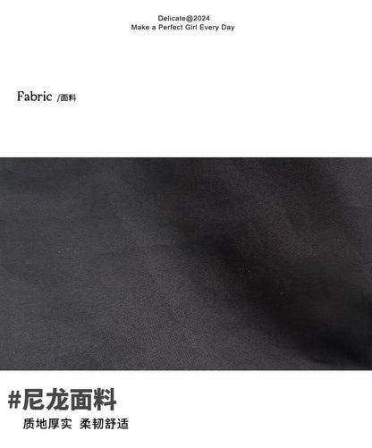 Bow Flap Nylon Plain Backpack