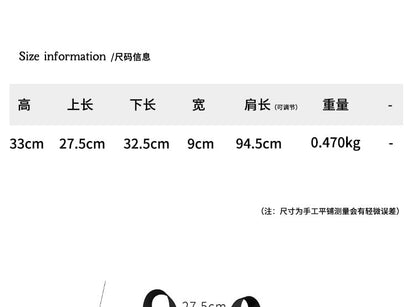 Bow Flap Nylon Plain Backpack