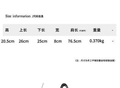 Shoulder Buckled Bag Plain Leather Faux